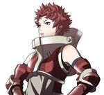  bare_shoulders fire_emblem fire_emblem:_kakusei highres kozaki_yuusuke lips official_art profile red_hair short_hair soiree solo 