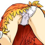  aki_shizuha ass ass_focus close-up panties seki_(red_shine) skirt solo touhou underwear white_panties 