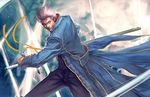  devil_may_cry devil_may_cry_3 jacket longai md5_mismatch silver_hair sword vergil weapon 
