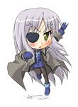  chibi cinque_(nanoha) coat eyepatch long_hair lowres lyrical_nanoha mahou_shoujo_lyrical_nanoha_strikers numbers_(nanoha) pantyhose solo tsukishima_makoto very_long_hair 