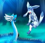  darkmirage dragonair eeveelution glaceon male nintendo pok&#233;mon pok&eacute;mon video_games xirroq 