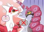  blush latias no_humans pocky pokemon scolipede 