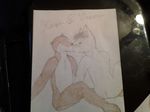  2013 brown_fur butt cat couple feline gay hand_holding kaze kissing love male mustelid nude otter real romantic traditional_media unever white_fur 