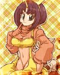  1girl breasts eiko_carol final_fantasy final_fantasy_ix highres horn nogo older purple_hair short_hair square_enix 