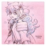  1girl cloud_hair flower hair_flower hair_ornament long_hair nia_teppelin nonosaki sketch smile solo symbol-shaped_pupils tengen_toppa_gurren_lagann younger 