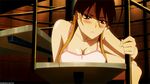  angry animated animated_gif breasts drunk highschool_of_the_dead large_breasts lowres miyamoto_rei nightgown open_mouth red_eyes 