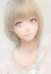  blonde_hair blue_eyes closed_mouth face miche original portrait short_hair smile solo 