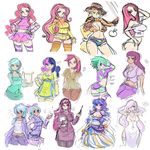  berry_punch_(mlp) blue_eyes blue_hair bonbon_(mlp) cheerilee_(mlp) cloud_chaser_(mlp) crossgender female fleur_de_lis_(mlp) flitter_(mlp) fluttershy_(mlp) friendship_is_magic green_eyes green_hair group hair human humanized lyra_(mlp) lyra_heartstrings_(mlp) mammal maniacpaint my_little_pony pink_hair pinkamena_(mlp) pinkie_pie_(mlp) purple_hair rose_(mlp) roseluck_(mlp) sapphire_shores_(mlp) spike_(mlp) yellow_eyes 