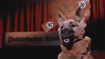  animated canine dog english_text flag german_text hitler humor mammal nazi nazi_flag text unknown_artist 