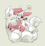  ?????? blush collar female fur konopizaga!! male markings nintendo pok&#233;mon pok&eacute;mon red_eyes red_markings scar teeth tooth video_games white_fur zangoose 