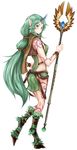  alternate_costume blush body_writing bracelet cape dryad_soraka erementa green_eyes hooves horn jewelry league_of_legends long_hair pointy_ears ponytail solo soraka white_background 