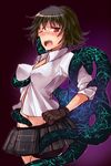  1girl artist_request breasts capcom devil_may_cry devil_may_cry_3 lady oshiruko_(tsume) pixiv_manga_sample solo tentacle wince 