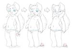  addickted apple belly blue_eyes blush bugle bulge butt canine clothing confused cub cute dog embarrassed english_text eyes face female fruit gender gender_transformation growth invalid_color male mammal mtf pants solo switch text topless transformation transgender wolf young 
