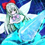  bow chagu hair_bow long_hair polearm shanghai_doll solo touhou weapon wings 