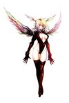  :o angel_wings bangs boots breasts breasts_apart cleavage cleavage_cutout crossed_legs final_fantasy final_fantasy_tactics full_body gloves groin halterneck head_wings highleg highleg_leotard kara_(color) large_breasts leotard long_hair looking_at_viewer open_mouth red_eyes red_footwear red_legwear silver_hair simple_background solo standing thigh_boots thigh_gap thighhighs thighs turtleneck ultima_(fft) watson_cross white_background wings 