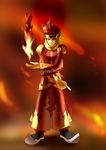  fire legend_of_mana male_focus red_hair robe rubens seiken_densetsu shashin solo 