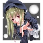  :p all_fours bad_id bad_pixiv_id beret black_legwear blonde_hair doa_(wabisabi) earrings hat jewelry long_hair original pantyhose pointing red_eyes solo tongue tongue_out 