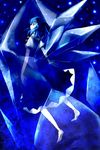  bad_id bad_pixiv_id blue_hair cirno crystal highres ice ribbon ringpearl short_hair solo touhou wings 