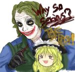  batman_(series) crossover dc_comics english hat kirisame_marisa makeup male_focus reibu smile the_dark_knight the_joker touhou why_so_serious yukkuri_shiteitte_ne 