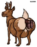  absorption_vore anal anal_insertion anal_penetration anal_vore antlers boots bulge butt cervine core deer eyes_closed feral gloomthebat hooves horn human insertion mammal nature penetration plain_background smile stomach text vorarephilia vore white_background wildlife 