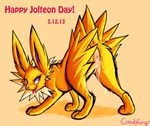  anus ass_up candyfoxy eeveelution female feral jolteon looking_back nintendo pok&#233;mon pok&eacute;mon pussy pussy_juice solo tongue tongue_out video_games 