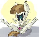  anus balls brown_hair camera cub equine featherweight_(mlp) feral friendship_is_magic fur hair horse horsecock male mammal my_little_pony panties pegasus penis plain_background pony solo underwear unknown_artist white_fur wings young 