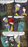  2013 bag baseball_cap ciriliko clothing comic creeper dialog discord_(mlp) draconequus duo english_text flower forest friendship_is_magic hat male minecraft my_little_pony photo portal princess_luna_(mlp) slenderman text tree video_games 