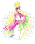  anthrofied avian beak bird breasts female ho-oh legendary_pok&#233;mon looking_at_viewer nintendo nipples non-mammal_breasts nude pinup pitch-black-crow plain_background pok&#233;mon pok&#233;morph pok&eacute;mon pose purple_eyes pussy smile solo talons video_games white_background winged_arms wings 