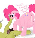  after_sex balls blue_eyes cum cum_in_pussy cum_inflation cum_inside cutie_mark duo english_text equine excessive_cum female feral flaccid friendship_is_magic fur hair horse inflation m-p-l male mammal my_little_pony penis pink_fur pink_hair pinkie_pie_(mlp) plain_background pony text white_background 