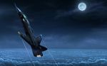  airplane canards cloud cockpit condensation_trail copyright_request fighter_jet flying full_moon jet military military_vehicle moon mura666 night no_humans pilot realistic star_(sky) su-47_berkut wallpaper 