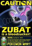  advertisement bat bats english_text extreme extreme_advertising flying humor lukecarvill nintendo open_mouth pok&eacute;mon poster repel teeth text the_truth tongue tooth video_games wings zubat 