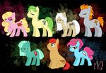  abstract_background amber_eyes blonde_hair blue_eyes candy_janney candy_palmer cutie_mark equine female gluttony greed green_eyes green_hair group hair horse jealousy looking_at_viewer lust male mammal my_little_pony ponification pony pride purple_hair rage seven_deadly_sins sloth white_hair 