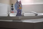  bath bathroom blinds blue_fur blue_hair brush crown cute cutie_mark daytime equine faucet female feral friendship_is_magic fur green_eyes hair horn horse looking_at_viewer mammal mixed_media mouth_hold my_little_pony necklace oppositebros oppositebros_(artist) photo plant ponies_in_real_life pony princess princess_luna_(mlp) real royalty sitting solo sunshine tile water window winged_unicorn wings 