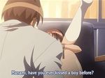  1boy 1girl animated animated_gif censored fellatio hard_translated immoral legs_up lowres open_mouth oral pov rape restrained subtitled translated 