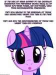  english_text equine female friendship_is_magic genie hair horn looking_at_viewer mammal multi-colored_hair my_little_pony navitaserussirus plain_background purple_eyes solo text twilight_sparkle_(mlp) unicorn white_background 