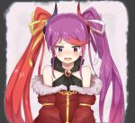  :o arms_at_sides bangs bare_shoulders blue_eyes blush brooch collar dargo frilled_collar frills fur_trim hair_ornament hair_ribbon hairclip heart heart_hair_ornament heterochromia jewelry long_hair long_sleeves looking_down multicolored_hair nose_blush off_shoulder princess_connect! princess_connect!_re:dive purple_hair red_eyes red_hair red_shirt ribbon shirt sidelocks solo swept_bangs tamaizumi_misaki tears twintails two-tone_hair upper_body upper_teeth v-shaped_eyebrows white_ribbon wide_sleeves yellow_ribbon 