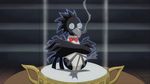  animated animated_gif bird bow bowtie character_request crow glasses ichiban_ushiro_no_daimaou sitting smoking source_request yatagarasu_(ichiban_ushiro_no_daimaou) 