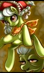  bunina dual_persona equine female feral friendship_is_magic granny_smith_(mlp) grey_hair hair horse mammal my_little_pony orange_eyes pony twintails young 