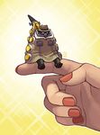  android big_band emlan fingernails hands miniboy nail_polish on_finger sitting size_difference skullgirls 