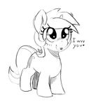  cute equine female feral friendship_is_magic horn horse lyra_(mlp) lyra_heartstrings_(mlp) mammal mewball monochrome my_little_pony plain_background pony simple_background solo unicorn white_background young 