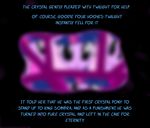  blurry crystal english_text equine female friendship_is_magic horse mammal my_little_pony narration navitaserussirus pony solo text twilight_sparkle_(mlp) 