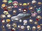  6+girls :d alliance_of_the_golden_witch animal_ears beatrice black_hair blonde_hair blue_hair brown_hair car chibi chiester410 chiester45 chiester_sisters closed_eyes dress eva_beatrice everyone formal frederica_bernkastel gouda_toshirou green_hair ground_vehicle hair_bobbles hair_ornament hat jacket kanon_(umineko) kashiwa_kiseri lambdadelta monocle motor_vehicle multiple_boys multiple_girls necktie open_mouth orange_hair pink_hair pink_hat red_hair ronove shannon silver_hair skirt smile socks stakes_of_purgatory suit triangle_mouth umineko_no_naku_koro_ni ushiromiya_ange ushiromiya_battler ushiromiya_george ushiromiya_hideyoshi ushiromiya_jessica ushiromiya_kinzou ushiromiya_krauss ushiromiya_maria ushiromiya_natsuhi ushiromiya_rosa virgilia wide_face 