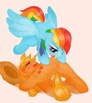  applejack friendship_is_magic my_little_pony ponylicking rainbow_dash 