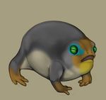  amphibian frog frown green_eyes grey_skin nude plain_background solo tojo_the_thief yellow_skin 