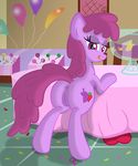 balloons berry_punch_(mlp) butt candy cutie_mark equine female feral friendship_is_magic hair horse lollipop mammal my_little_pony pink_eyes pink_hair pony pussy ziemniax 