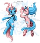  blue_eyes blue_hair body_pillow chinad011 dakimakura equine female feral friendship_is_magic hair headband horse lotus_(mlp) mammal my_little_pony pink_hair pony sibling suggestive 