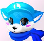  anthro blue_eyes blue_fur canine cute fur invalid_tag jamesfoxbr looking_at_viewer male mammal plain_background solo white_background young 