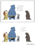  bear beast_(marvel) beast_(x-men) comic costume english_text female hank_mccoy humor lagomorph liz_climo male mammal marvel mustelid rabbit rogue rogue_(marvel) scott_summers text wolverine x-men 