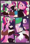  anthro anthrofied butt butt_grab comic dialog english_text equine female friendship_is_magic hair horn horse leche lesbian mammal multi-colored_hair my_little_pony open_mouth pony princess princess_cadance_(mlp) princess_celestia_(mlp) purple_eyes royalty smile surprise text twilight_sparkle_(mlp) unicorn winged_unicorn wings 
