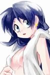  bangs blue_eyes blue_hair breasts crystal_(pokemon) earrings hk_(nt) jewelry long_hair medium_breasts nude pokemon pokemon_special solo star star_earrings 